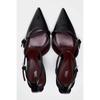 Fashion Sexy Pointed Toe Thin High Heels Women Patent Leather Ankle Strap Party Dress Shoes Fashion Slingback Sandals Zapatos De Mujer