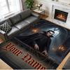 Crystal Velvet Rug Custom Name Text, Soft Non Slip Floor Mat Home DecorDracula