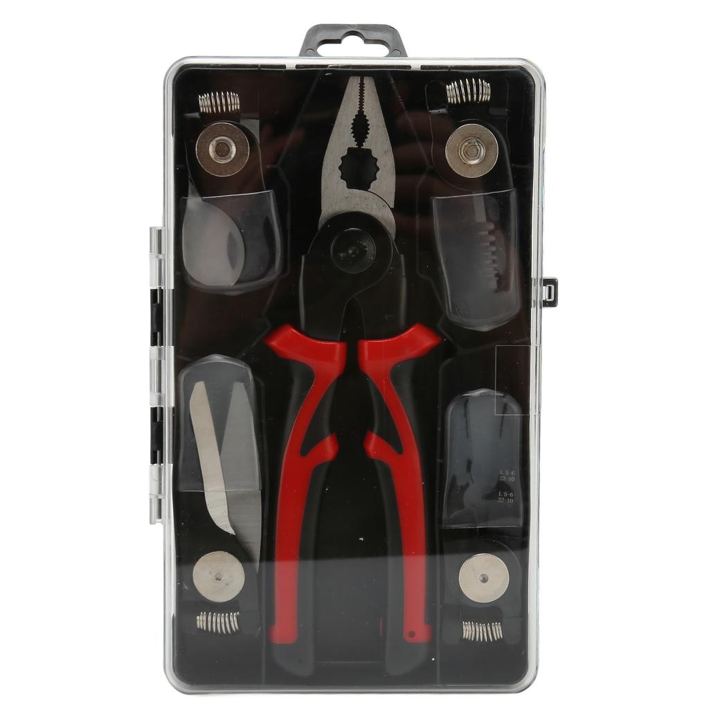 Drahtschneider Werkzeugstahl 5 Austauschbare Köpfe Rutschfester TPR-Griff Kombizange für Leder