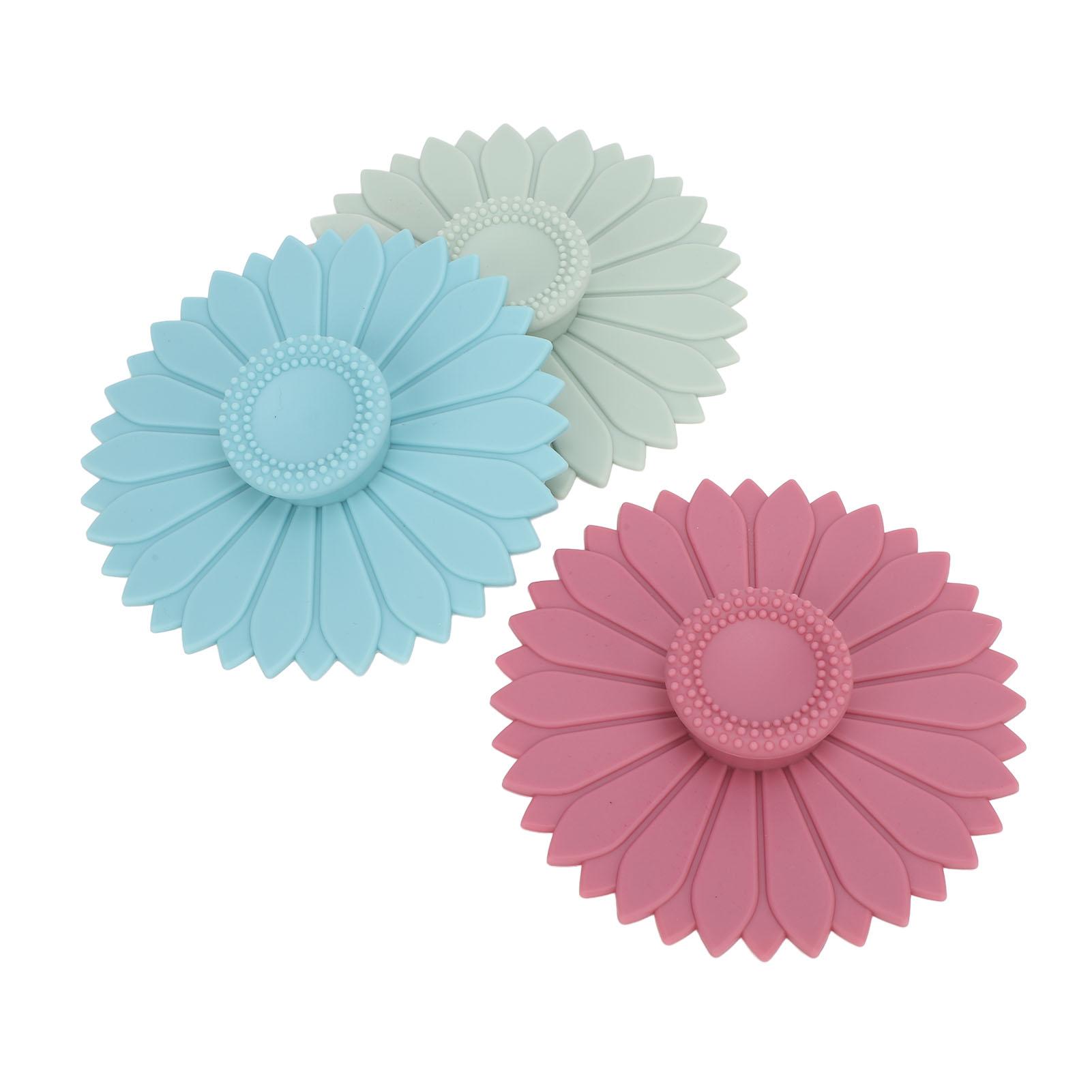

3pcs Silicone Cup Covers Anti Dust Colorful Universal Airtight Seal Reusable Flexible Mug Covers