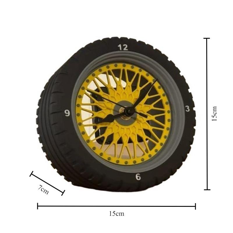

Часы-будильник в виде шины Креативные настольные часы для гостиной Спальни Прикроватной тумбочки Бесшумные настольные часы Аксессуары для декора интерьера
