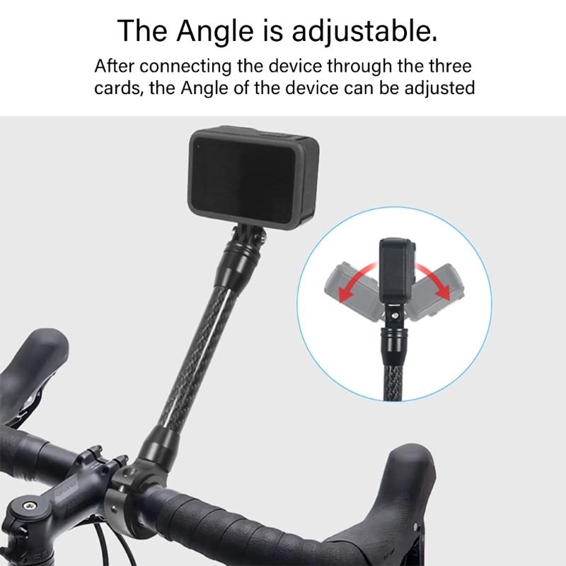Aluminum Carbon Fiber Camera Adapters Rod 1/4inch Thread Mount For Tripods Monopod Live Streaming Stands Photography Accessories
