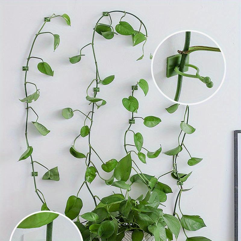 150pcs Wall Clips for Climbing Plants – Green Plant Clips, Wall Plant Holder for Vines, Indoor Plant Clips & Vine Hooks