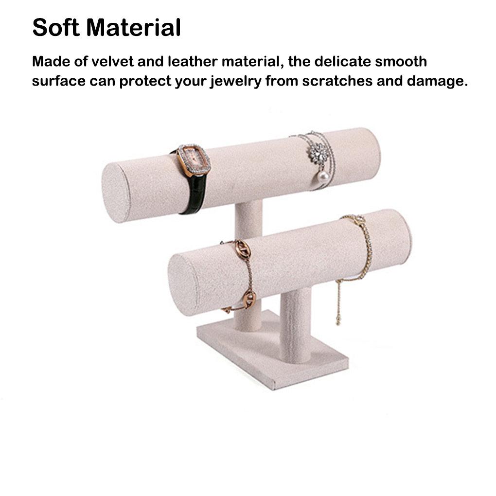 Jewelry Display Stand Double-layer Organizer Showcase Rack Practical Holder Large Space Accessories Shop Store