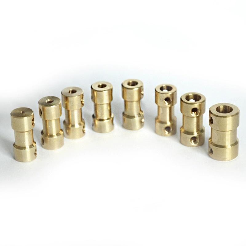 2mm/2.3mm/3mm/3.17mm/4mm/5mm/6mm Miniature Brass Rigid Coupling Motor Transmission Connector