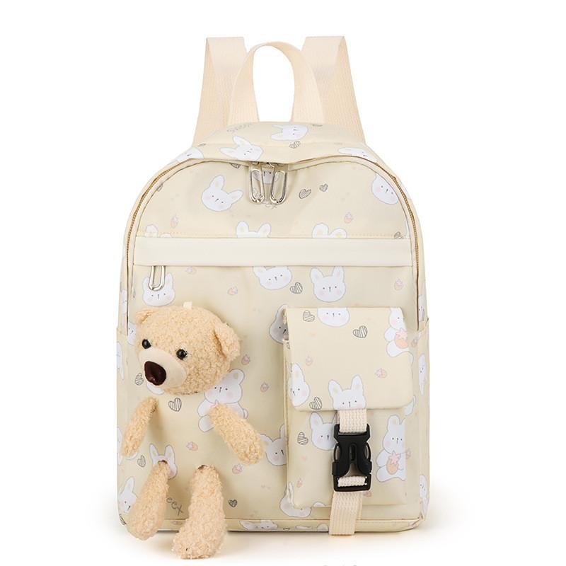 Adorable Cartoon Bear Kids Backpack For Ages 3 To 6 Large Capacity Fun Design
