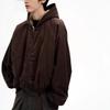Men's Winter Thickened Double-Sided Furry Hooded Cotton Jacket, Warm Wide-Silhouette Coat, Plus Velvet, Couple Outerwear.