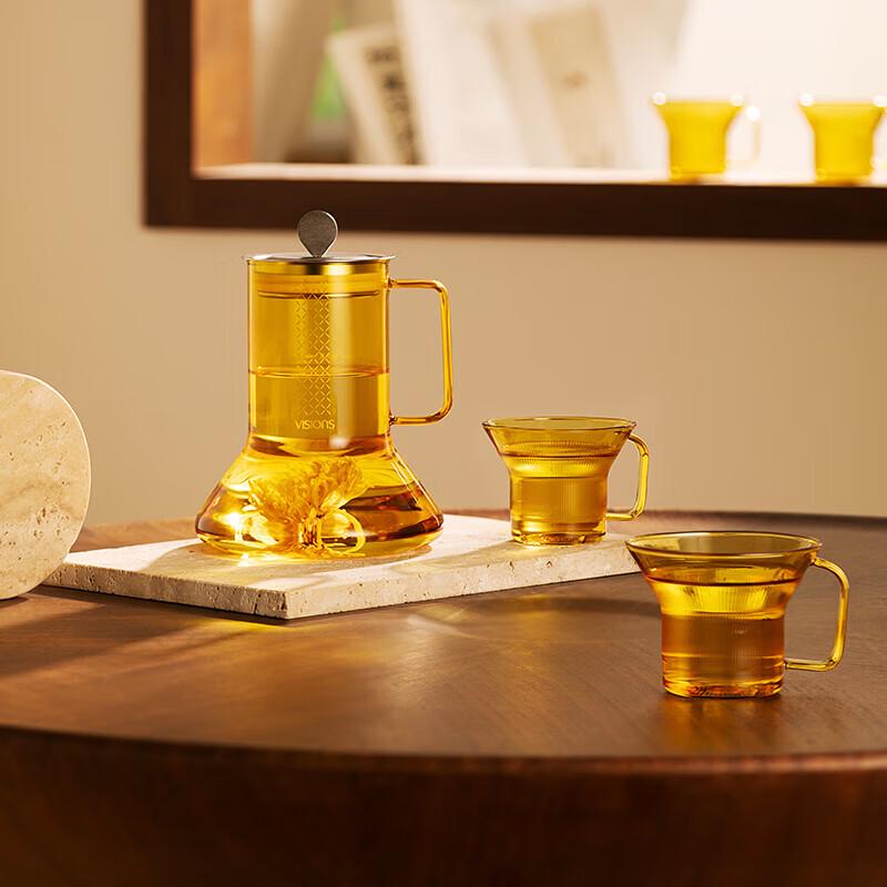 VISIONS Corning Crystal Tea Set