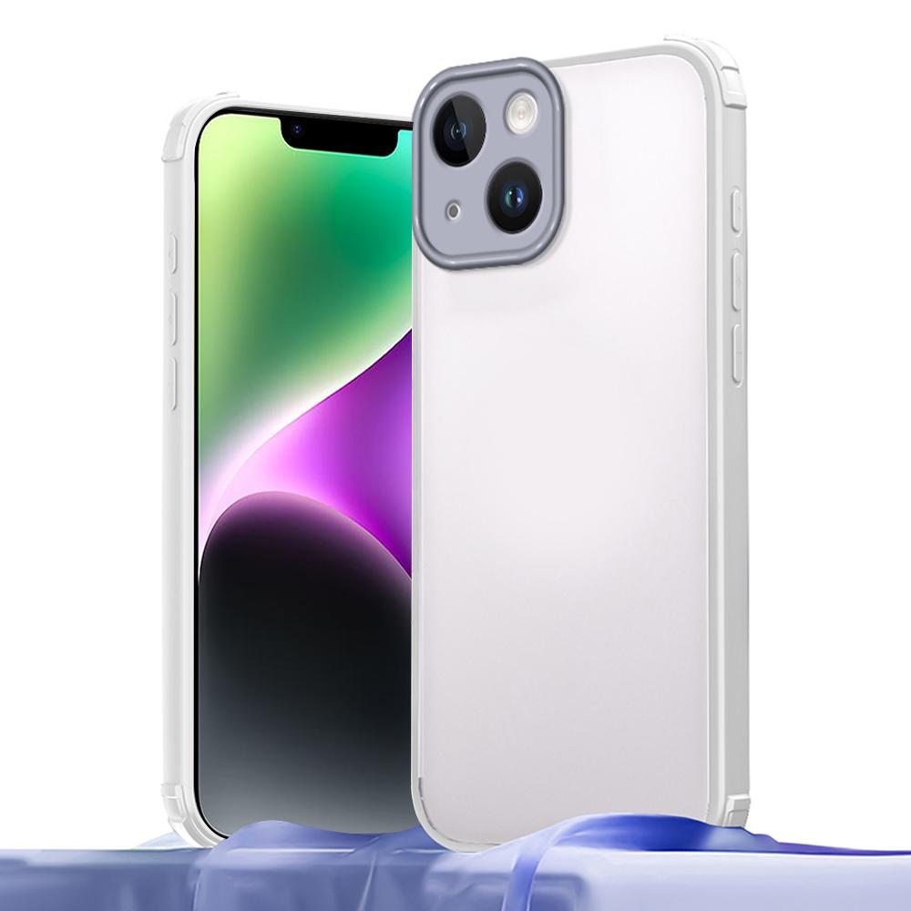 For iPhone 14 Case Reinforced Corner Shockproof TPU + Acrylic Phone Cover