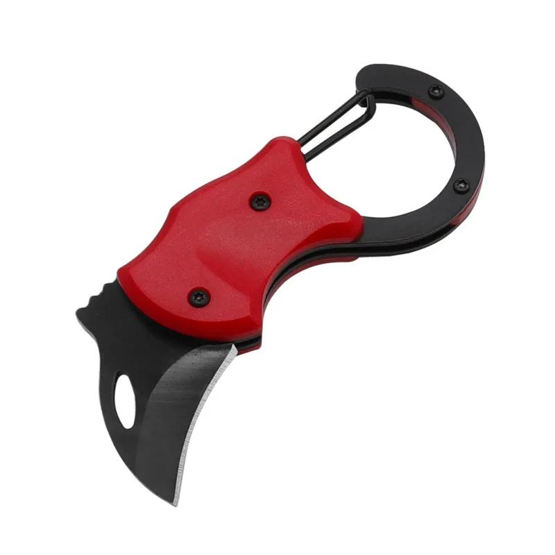 New Outdoor Multipurpose Mountaineering Buckle Knife, Portable EDC Keychain Knife, Camping Mountaineering Portable Paw Knife