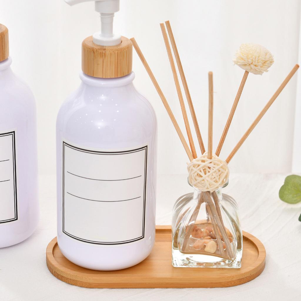 Bamboo Tea Serving Tray Multi Use Bathroom Counter Tray with Edges Bamboo Vanity for Dresser Food Coffee Snack Tissues Candles