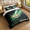 3Pcs Bedding Set Custom Name Text, 1 Sheet 2 Pillowcases Home Bed DecorRapid Wien FC
