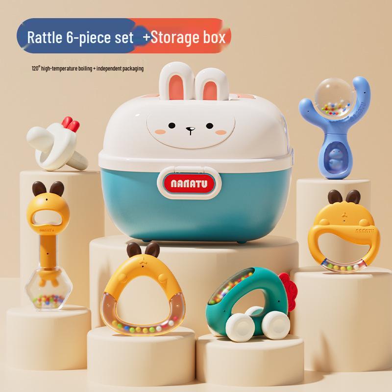 Infant Educational Teether Rattle for 0-6 Months