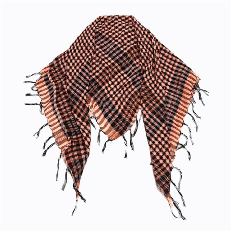 Stilvolles Unisex Arabisches Kopftuch in der Größe 100x100cm Vielseitiges Nackentuch Sonnenschutz-Accessoire mit Quasten