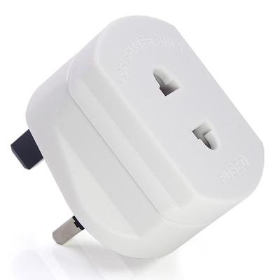 Universele EU 2-pins naar UK 3-pins stekker AC-adapter Reisconverter Standaard ingangsstekker 1A-zekering