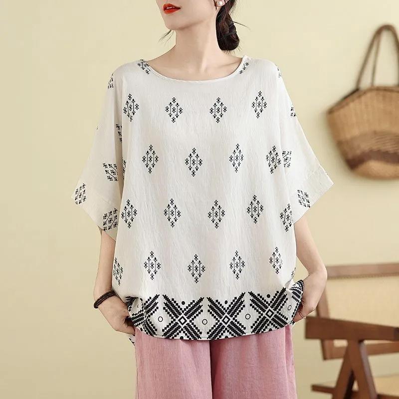 

Футболка для женщин, летняя, большого размера, хлопковая футболка, мягкая, свободная, с принтом, повседневная, удобная, пуловер, футболка, топ XXXXL белый