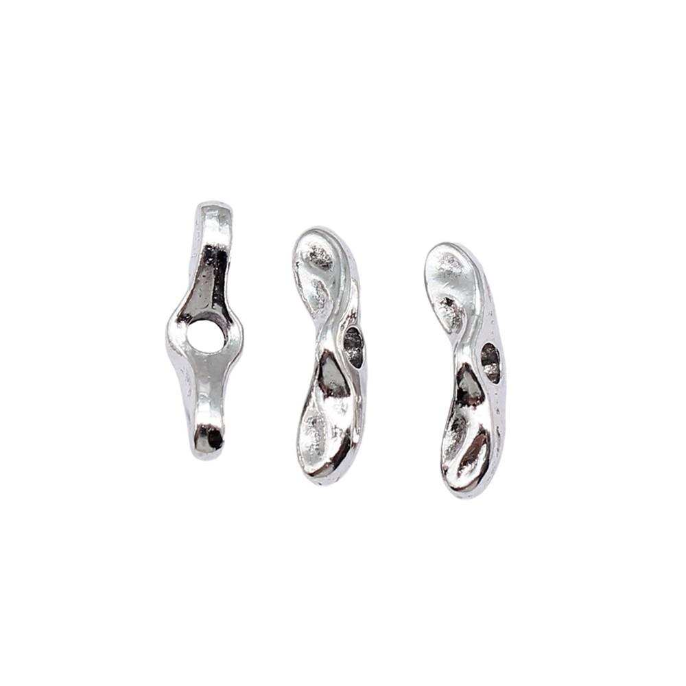Runde Perlen mit kleinem Loch Antike Metallanhänger Abstandshalter Schmuckherstellung Zubehör