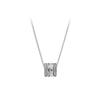 Rotating Heart Set Women Necklace Silver ZT0725