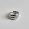 S925 Unique Silver Ring For Women With Eyecatching Geometric Features And Polish Sleek