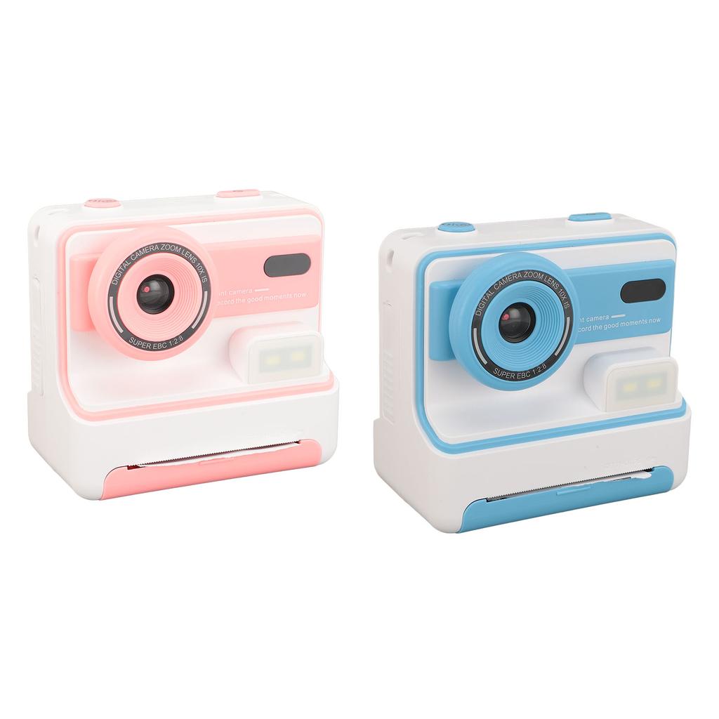 Print Camera 1080P HD 48MP Dual Lens 2.4 Inch IPS Screen Photo Video Camera 16X Digital Zoom Flash T