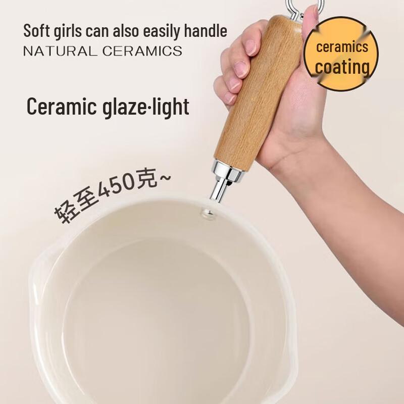 QianChuhuang 16cm Healthy White Ceramic Mini Pot