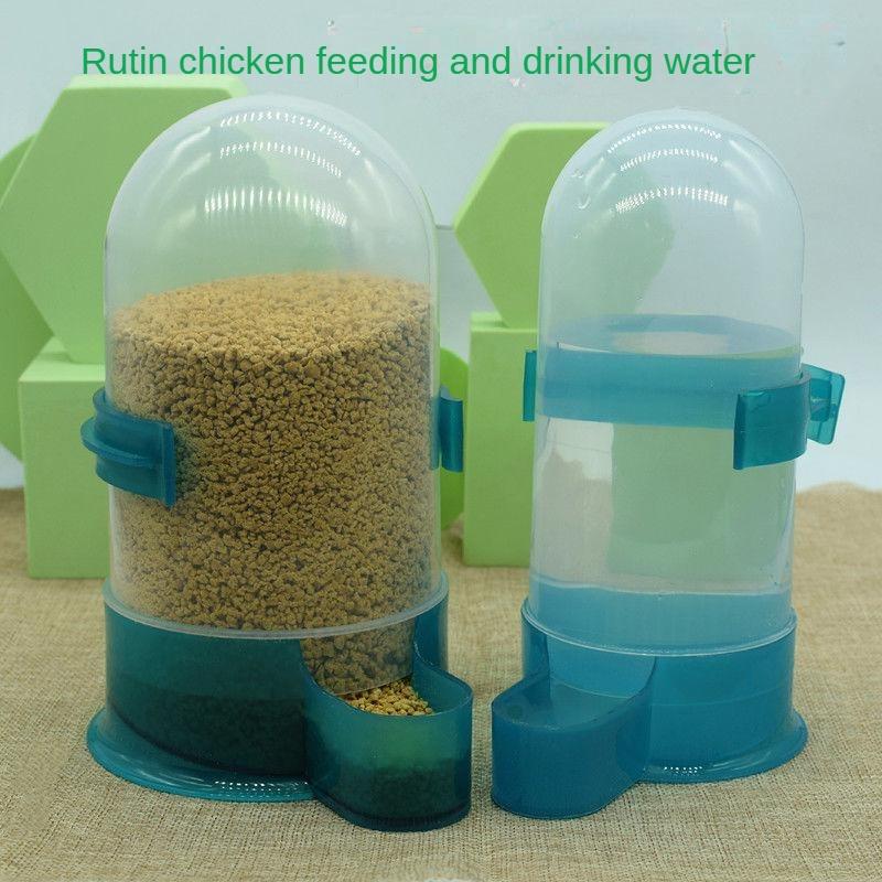 

Рутиновая кормушка для кур, фонтан для напитков, корм для домашних птиц, перепелов, кормушка для голубей, автоматическая кормушка для домашних животных, кормушка 800 ml + 1000 ml