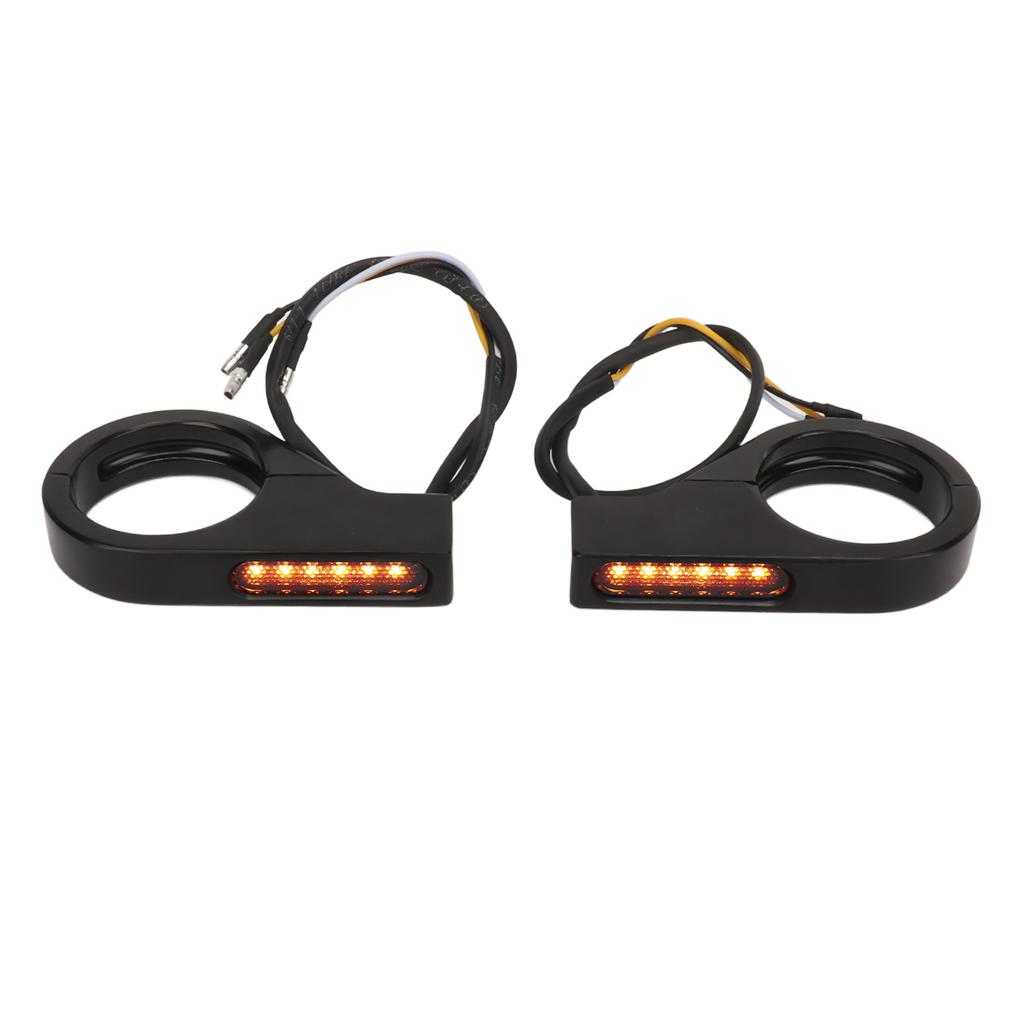 Front Fork LED Turn Signal Light High Brightness Stability Fork Clamp Indicators Lights for 41MM Fork