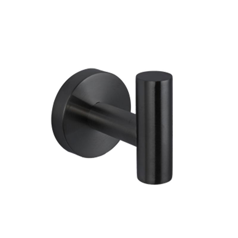 Voriva Premium SUS304 Stainless Steel Robe Hook - Matte Black Wall Mounted Bathroom Towel and Clothes Hanger (Matte Black,Stainless Steel) матовый черный
