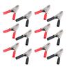50 Sets Crocodile Clip Insulated Battery Cable Clamp 10A Tool Kit for Testing Equipment