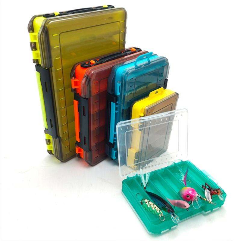 Portable Plastic Organizer-Case Fishing Baits Organizer-Fishing Lure Storage Box