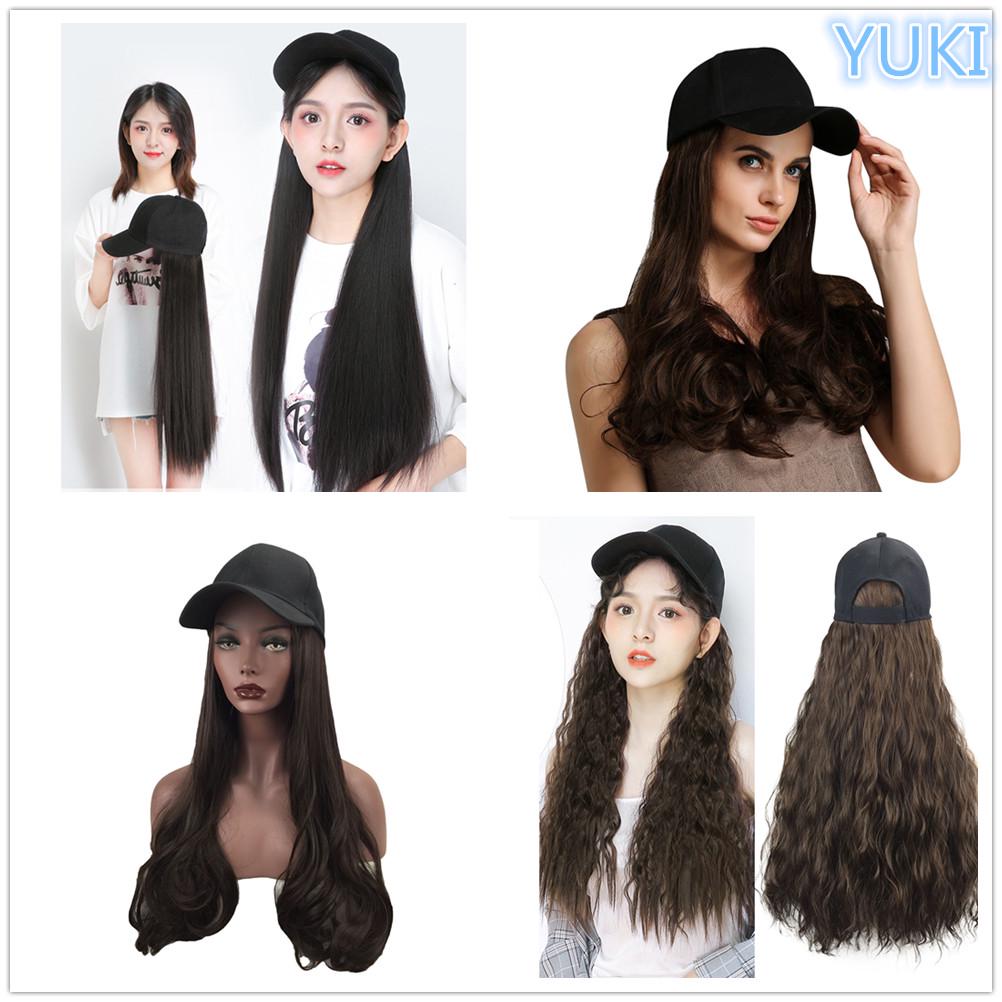 Buy Long Curly Wig Cap Long Hair Baseball Cap Ball Caps Casual Hat With