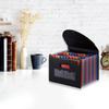 24 Pockets Expanding File Folder with Cover Accordian File Organizer A4 Letter Size Document