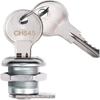 1set Zinc Alloy Toolbox Lock Cylinder Silver Latch Car Accessories Parts Keys For Car