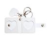 1PC Mini Photo Album Portable DIY Pockets Storage Bag Charms Cute Keychain Gift Faux Leather Memorial Photo Album Multicolor