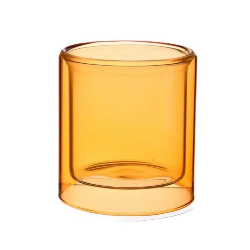 Klares Glas Tasse Teelichthalter für DIY Kerzen Aromatherapie Herstellung Geburtstagsfeier Hochzeit Weihnachtsdekorationen