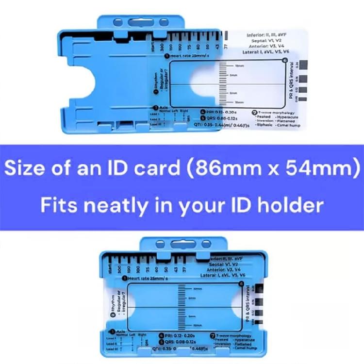 Electrocardiogram Assessment Tool 7 Step Ruler Card For Hospitals Clinics Healthcare Professional And Medicals Students