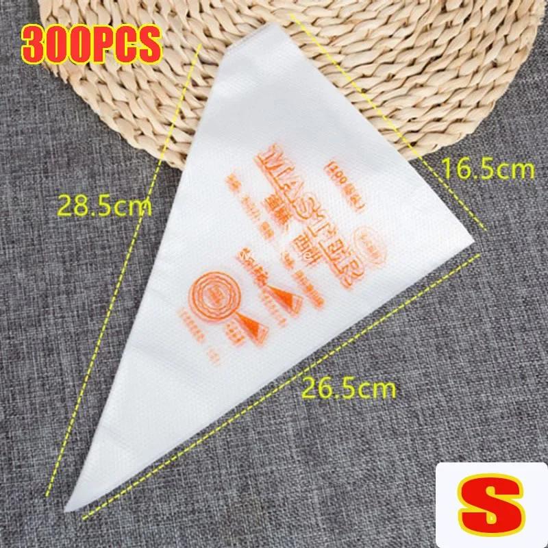 100-500PCS Thick Disposable Pastry Bags Cookies Icing Bag DIY Cake Cream Decoration Piping Bag Baking Supplies Pastry Sleeves