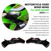 For ZX-6R ZX636R 2024 2025 Motorcycle Frontal Spoilers Downforce Winglet Aerodynamic Wing Front Spoiler lower shroud front wing