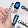 1Pcs Double Head Steel Ball Cat Eye Nail Magnet Stick 3D Glass Bead French Effects Cylindrical Strong Magnetic Pen Manicure Tool