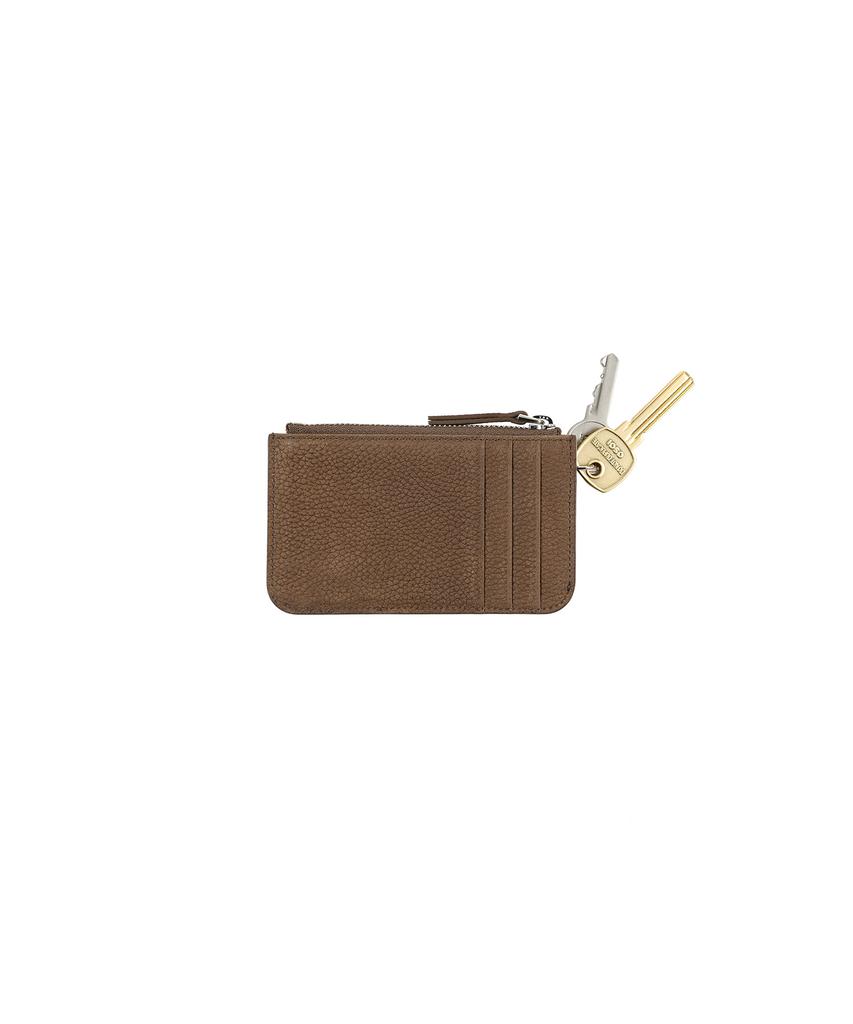 Osoi Card Holder Wallet [Nubuck Brown]