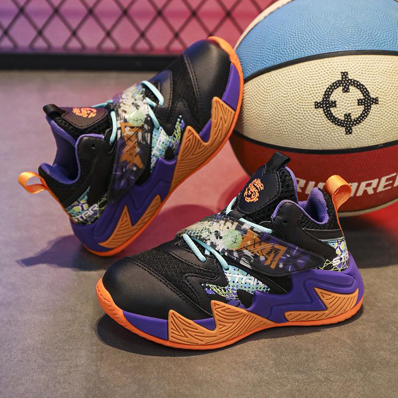 

2025 Professional Kids Basketball Shoes - Summer Edition Sports Boots for Boys 36