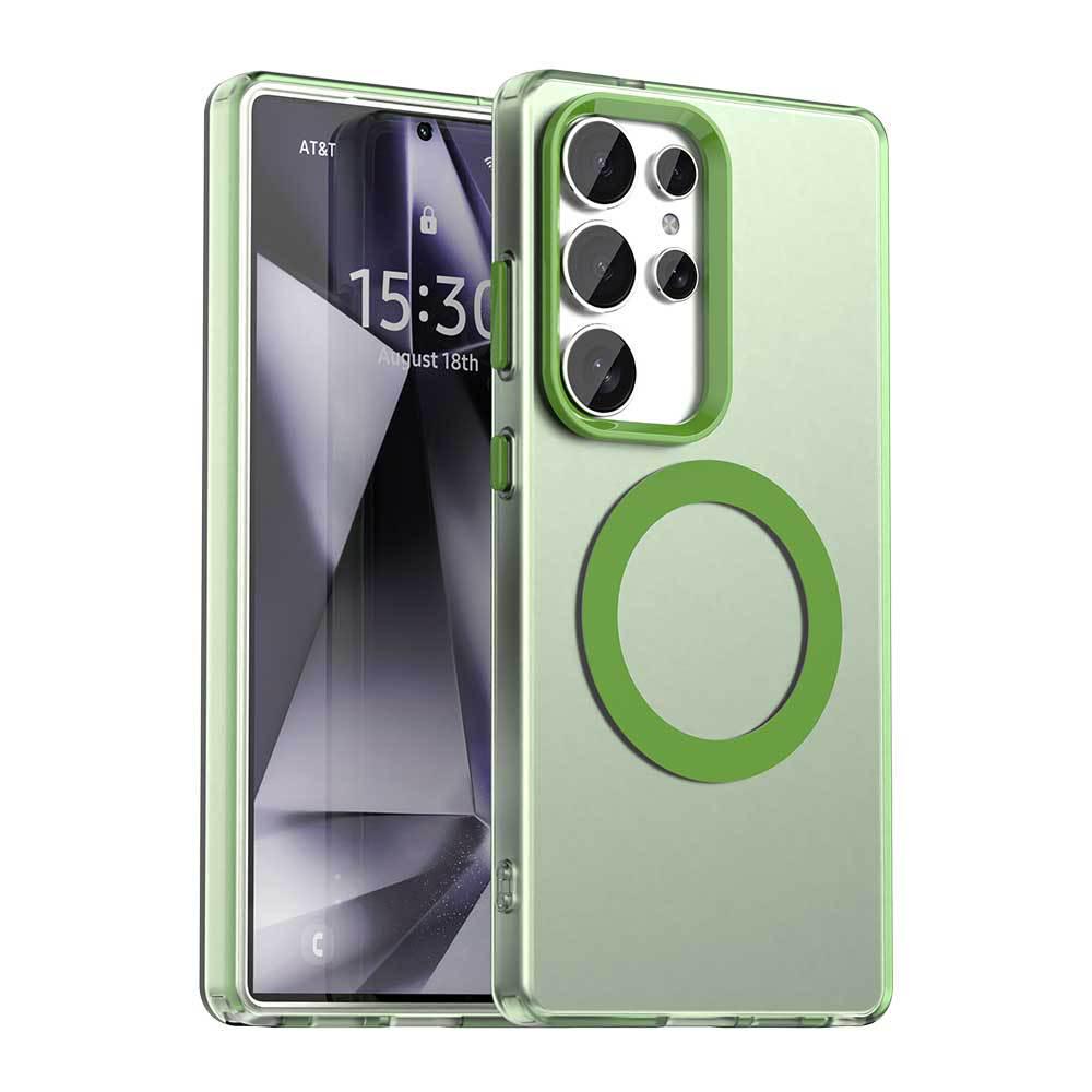 Frosted Magnetic Phone Case for Samsung S26 Ultra - Compatible with S24/S23, Skin-like Design, New Model A57.