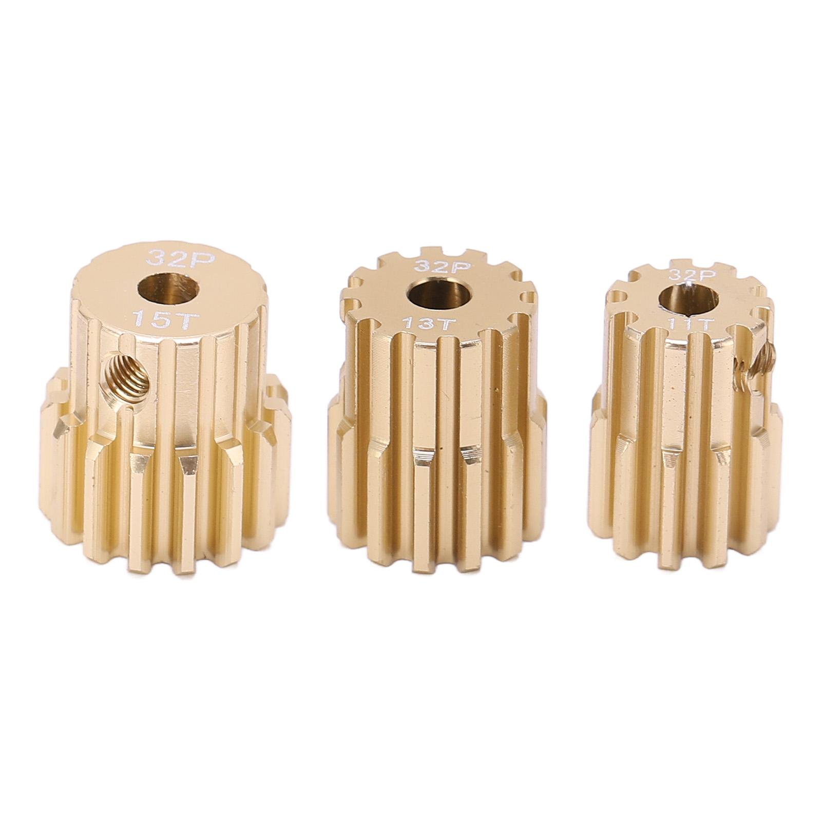 

32P 3.17mm Aluminum Alloy Motor Pinion Gear Replacement Accessory for 1 10 RC Car Brushed Brushless Motor#1 (11T, 13T,