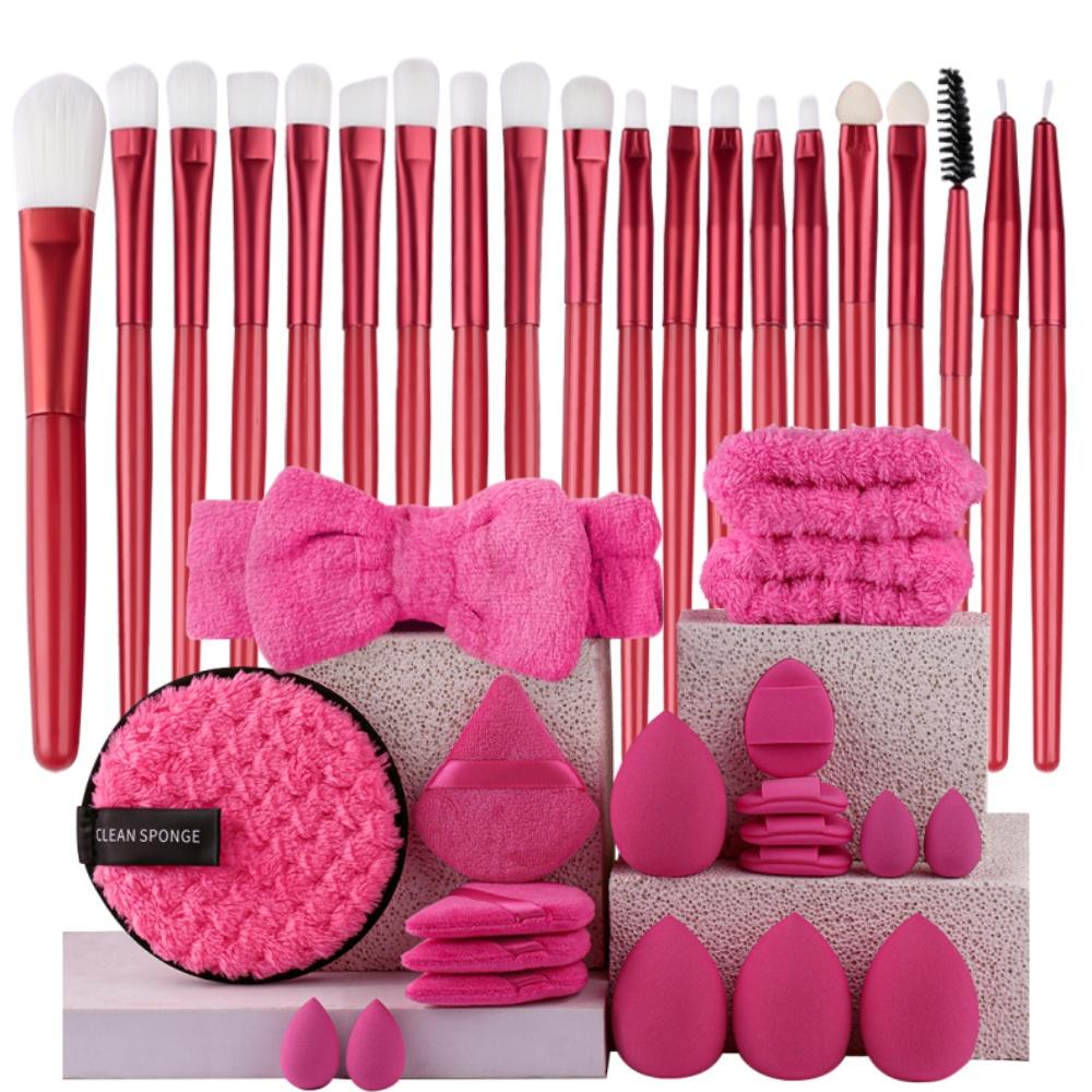 Set Pennelli Trucco Premium Sintetici Kabuki Fondotinta Correttori Cipria Fard Miscelazione Viso Occhi Set Pennelli