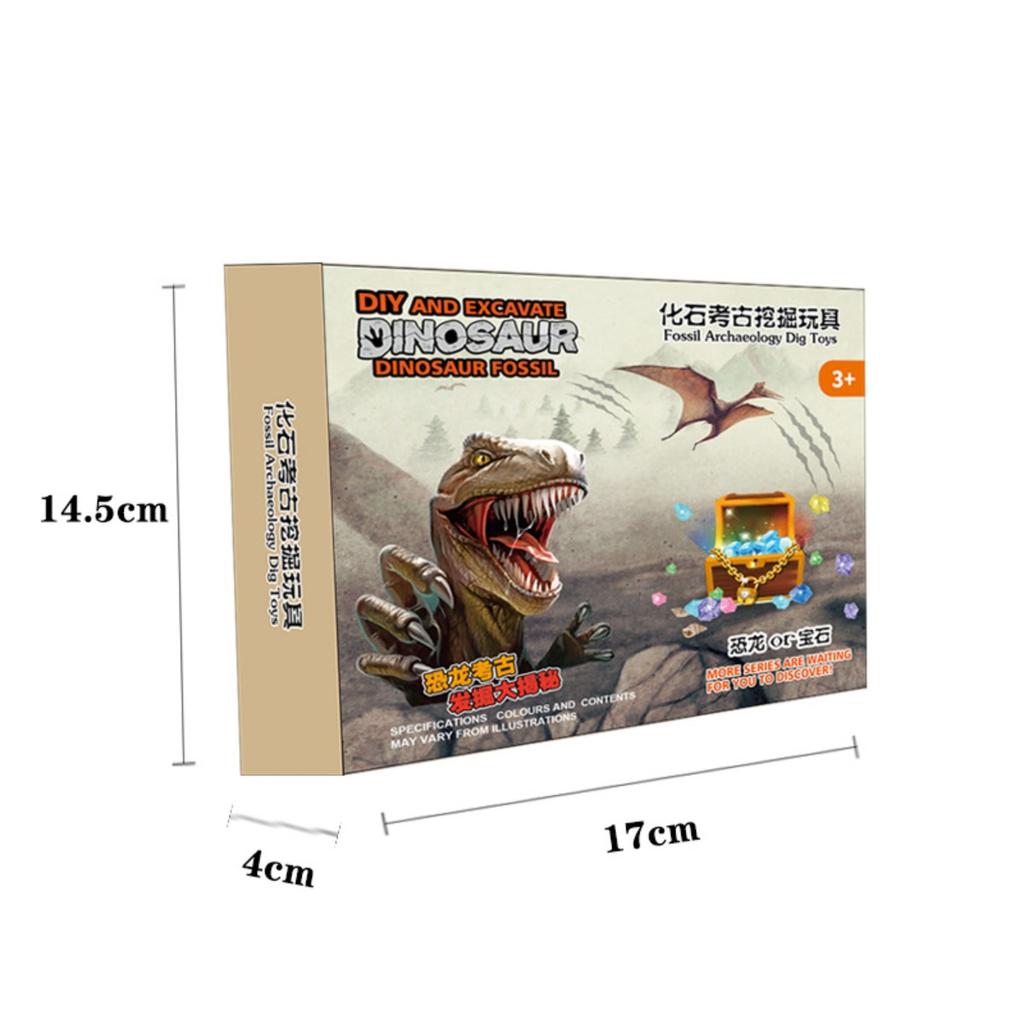 Dinosaur Dig Kit for Kids, Fossil Excavation Adventure with 12 Unique Dinosaurs To Discover, STEM Educational Science Toy for Boys & Girls