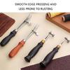 Adjustable Leather Flat Slot Edging Line Device Leather Edging Scriber Tool Leather Creasing Tool for Leather Craft