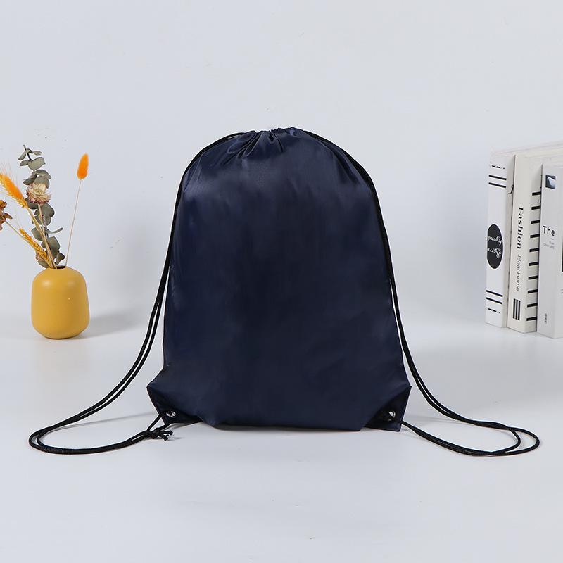 Rainbow Double Shoulder Drawstring Backpack - 210D Polyester, Customizable Logo, Ideal for Sports or Gym.