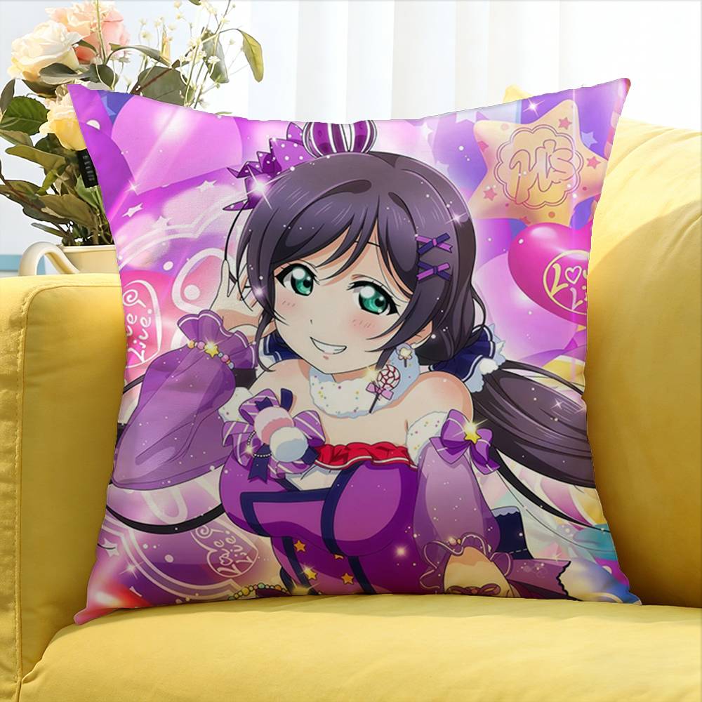 pc Love Live Animated Series World Various Sizes Square Pillow Case For Car Home Bedchamber Decor