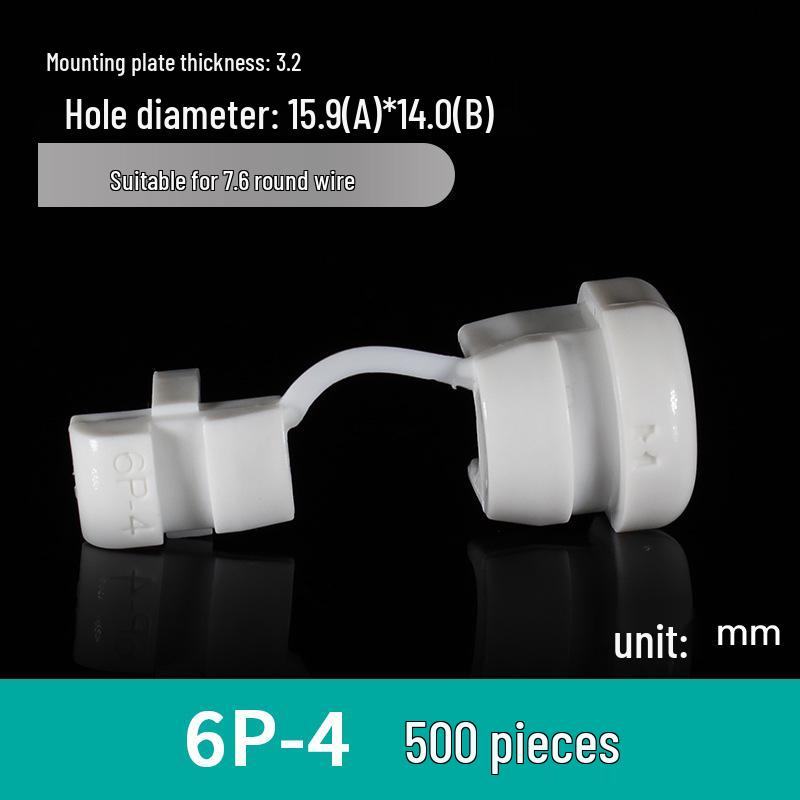 Nylon Cable Clip Set: Power Cord Buckle, Flat Cable Holder, Wire Protector, Cable Tie Tube for Electric Wires