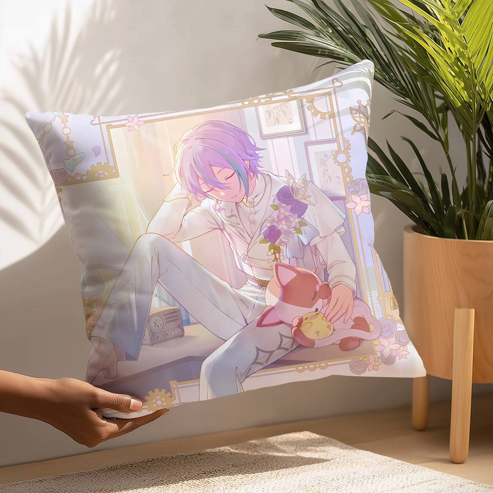 K-Kamishiro Rui Birthday Pillow Case Plush Fabric Soft Pillowcase Double Sided Print Cushion Cover Household Gifts